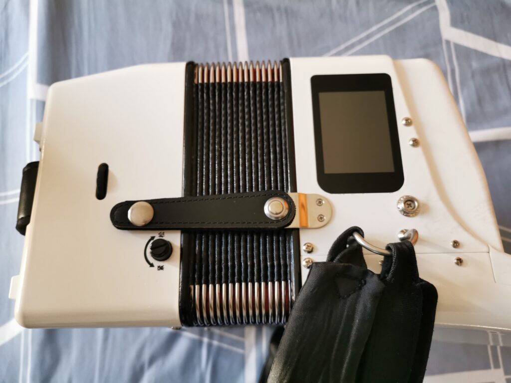 Top view (touch screen) of Tianshuo digital accordion