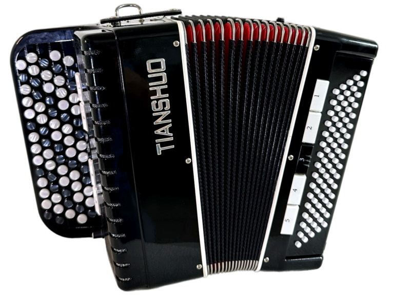 Tianshuo Bayan Accordion - 80 Bass - Black