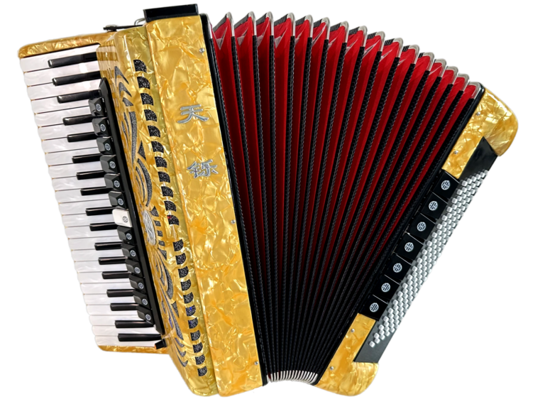Tianshuo Piano Accordion - 120 Bass - Yellow