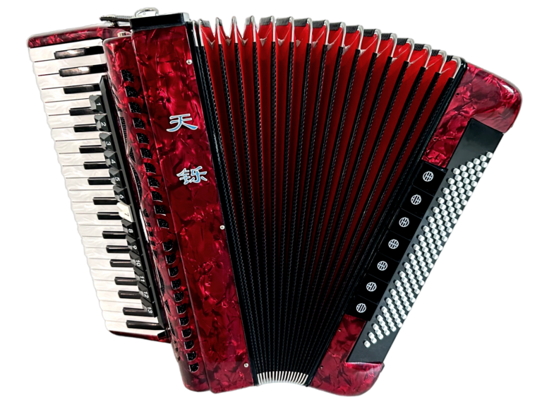 Tianshuo Piano Accordion - 120 Bass - Red