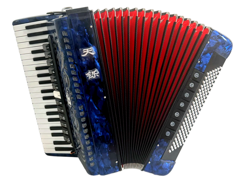Tianshuo Piano Accordion - 120 Bass - Blue