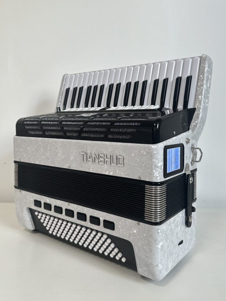 Tianshuo digital piano accordion - 96 bass - silver