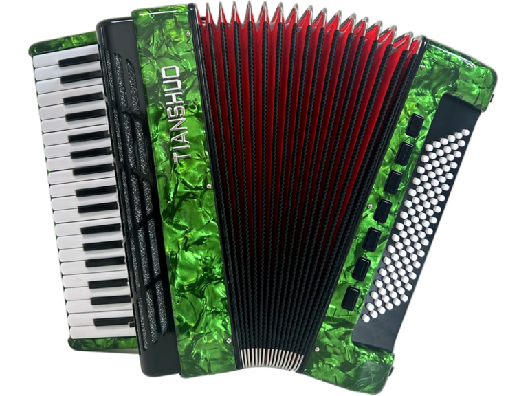 Tianshuo Piano Accordion - 96 Bass - Green
