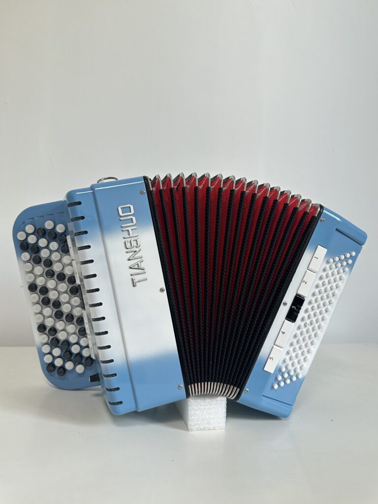 Tianshuo digital Bayan - 80 Bass - Blue-white