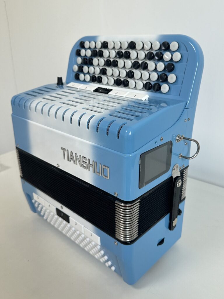 Tianshuo digital Bayan - 80 Bass - Blue-white