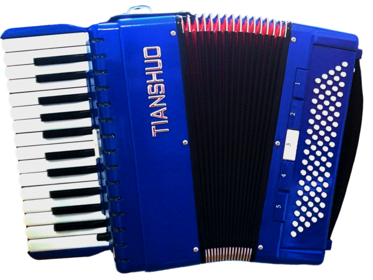 Tianshuo Piano Accordion - 80 Bass - Blue